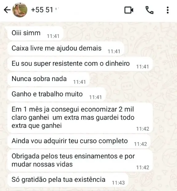 Depoimento Andressa